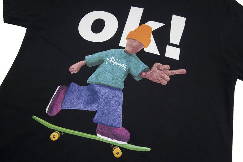 Japanese Brand Men's High-Street Cartoon Print Short-Sleeve T-Shirt Size US M / EU 48-50 / 2 - 3 Thumbnail