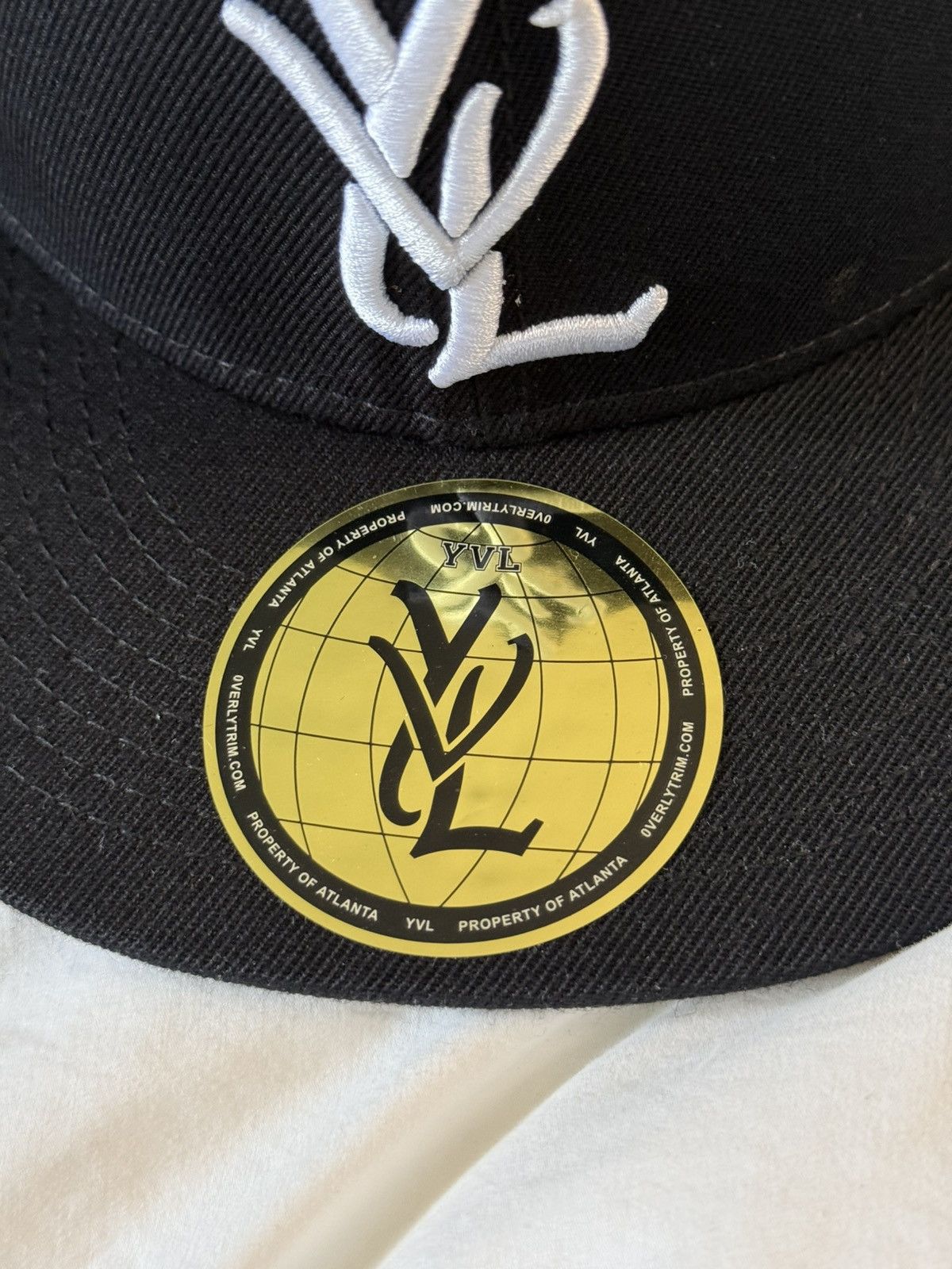 Playboi Carti YVL fitted hat Black on White (size 7 7/8) Size ONE SIZE - 2 Thumbnail