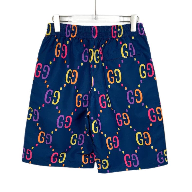 Gucci Gucci Color-blocking double G full-print elastic waist shor Size US 30 / EU 46 - 2 Thumbnail