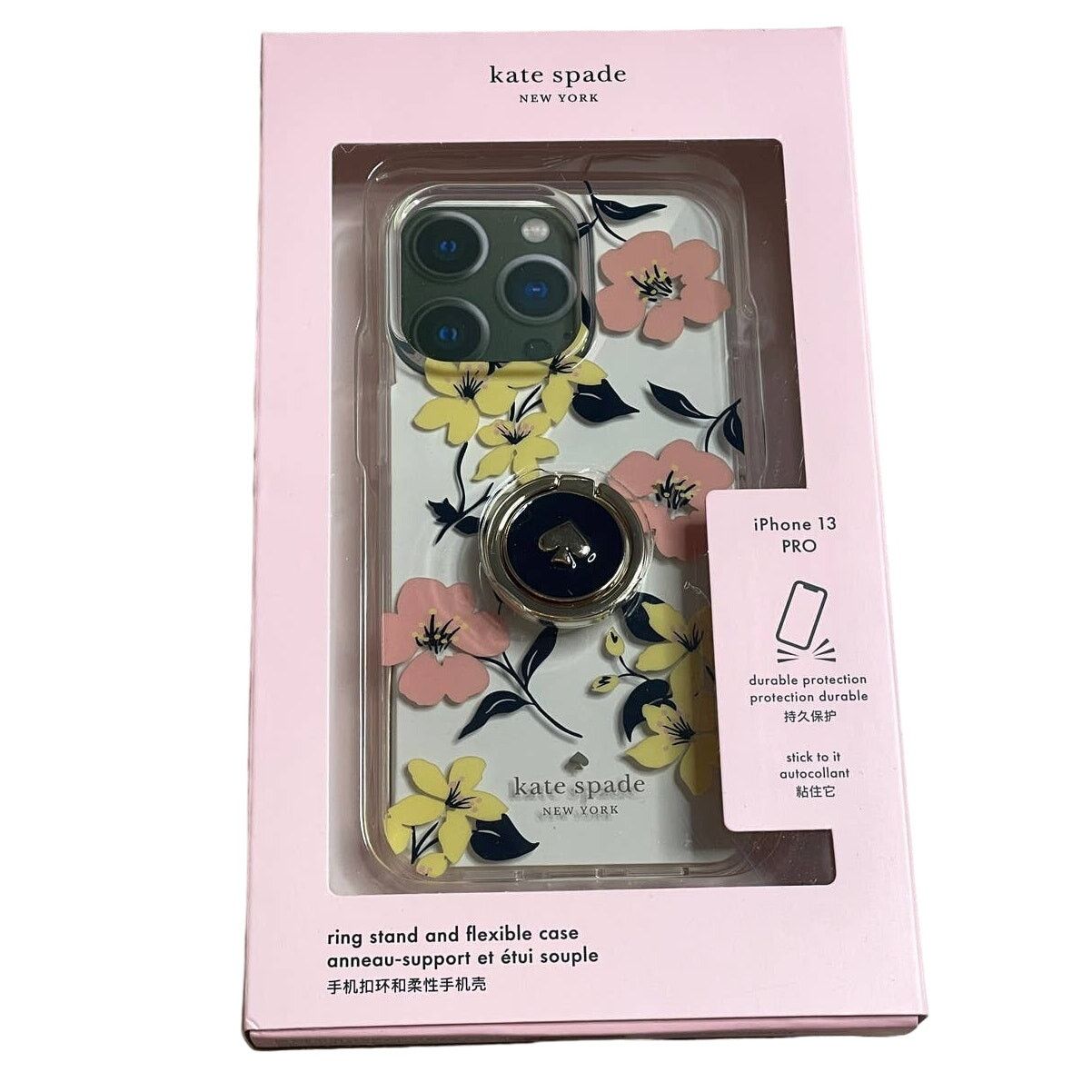 Kate Spade Kate Spade lily blooms stability ring iphone 13 pro case Size ONE SIZE - 1 Thumbnail