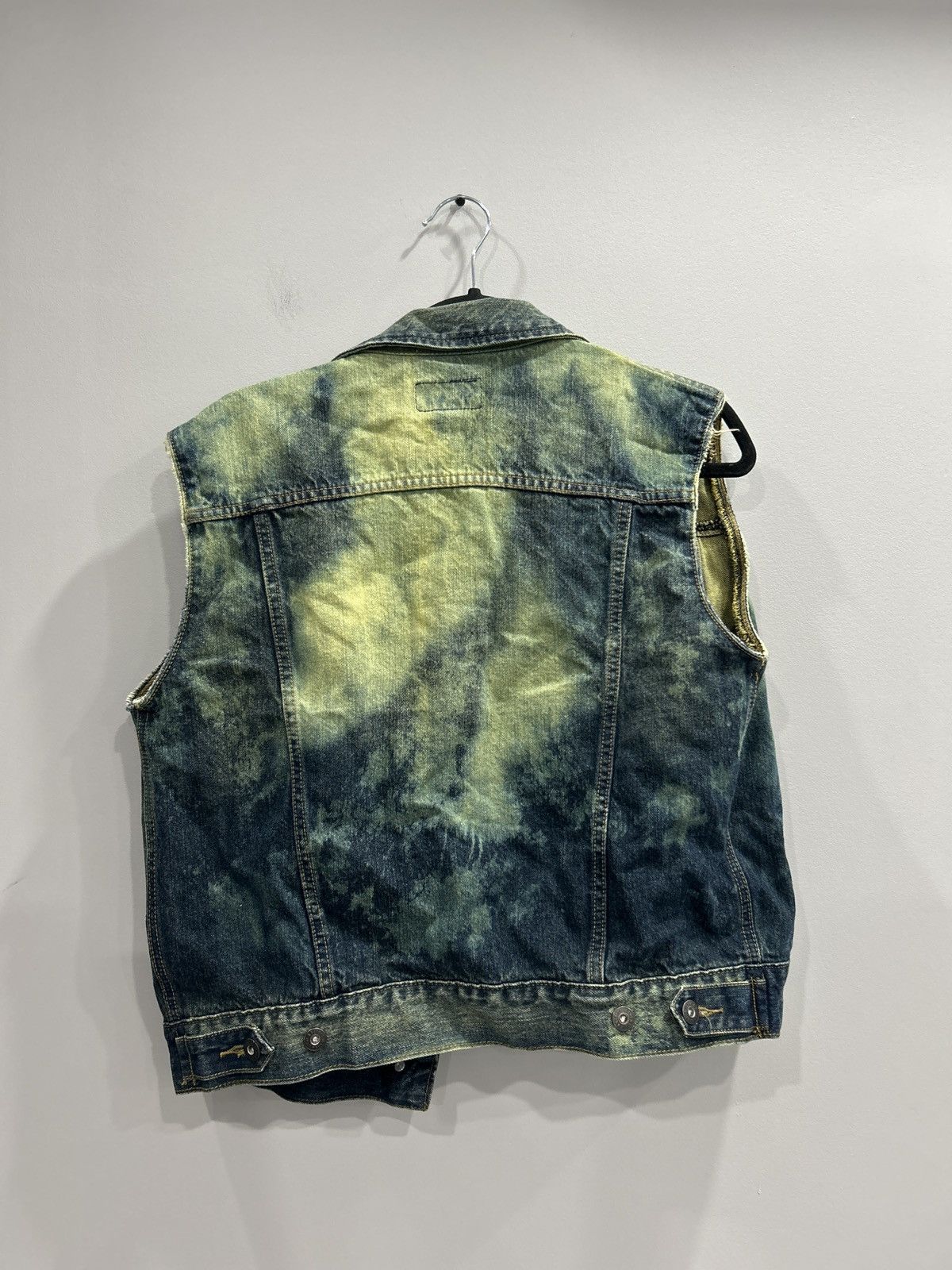 Steve And Barrys × Vintage ACID WASHED STEVE AND BARRYS DENIM VEST Size US M / EU 48-50 / 2 - 2 Thumbnail