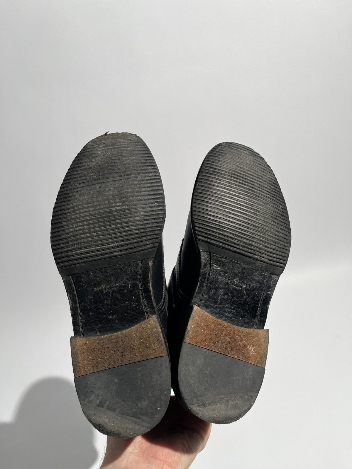 Saint Laurent Paris FW13 Saint Laurent Paris Runway Combat Boots by Hedi Slimane Size US 5 / EU 37 - 6 Thumbnail