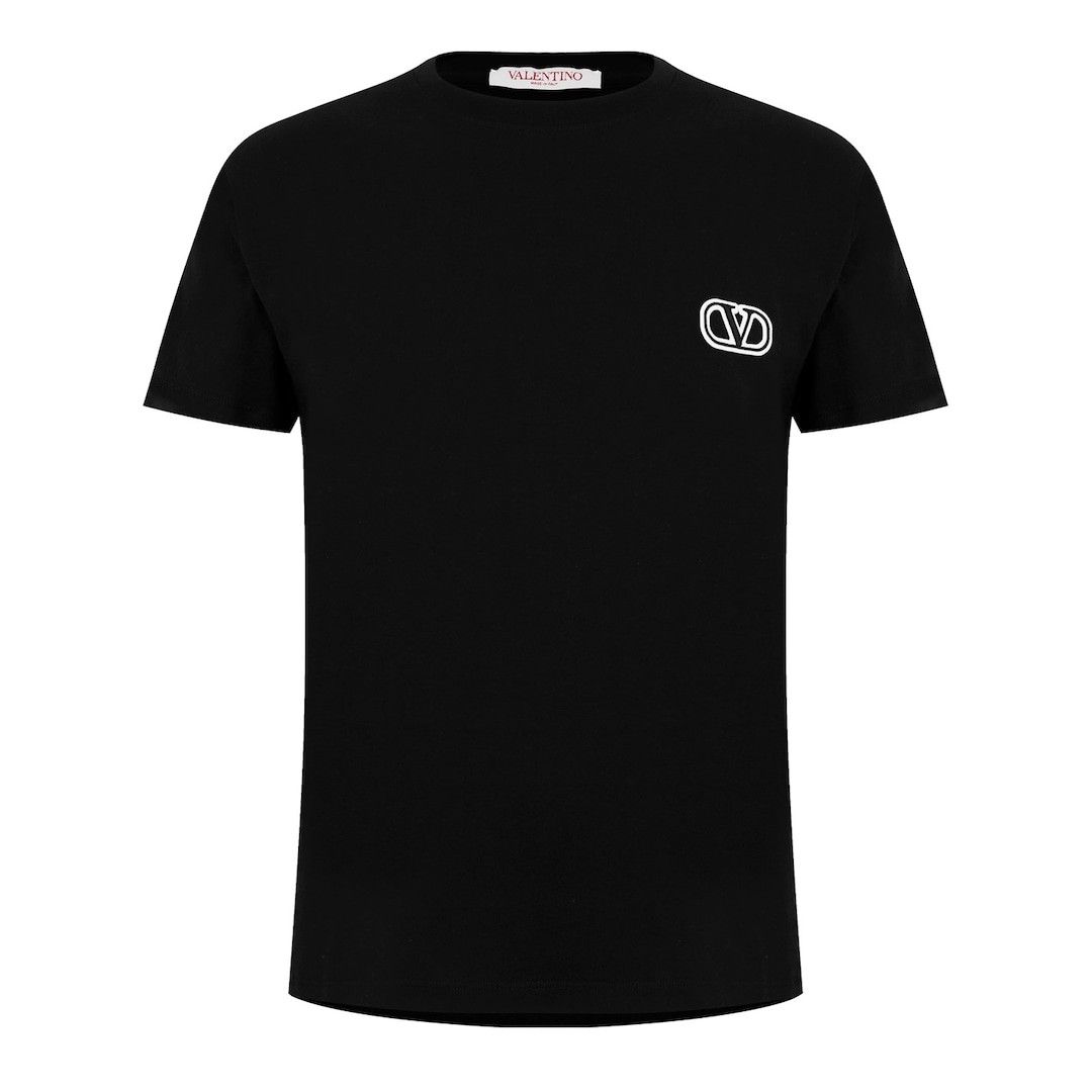 Valentino o1g2r1mq0526 V-logo T-Shirt in Black Size US S / EU 44-46 / 1 - 1 Thumbnail