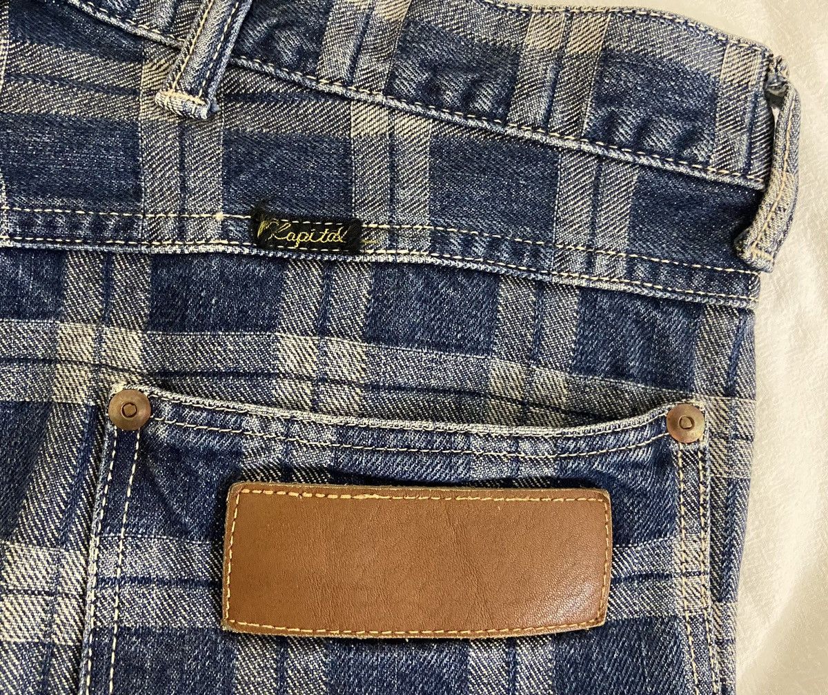 Kapital KAPITAL weathering plaid Cropped denim pants Size US 33 - 8 Thumbnail