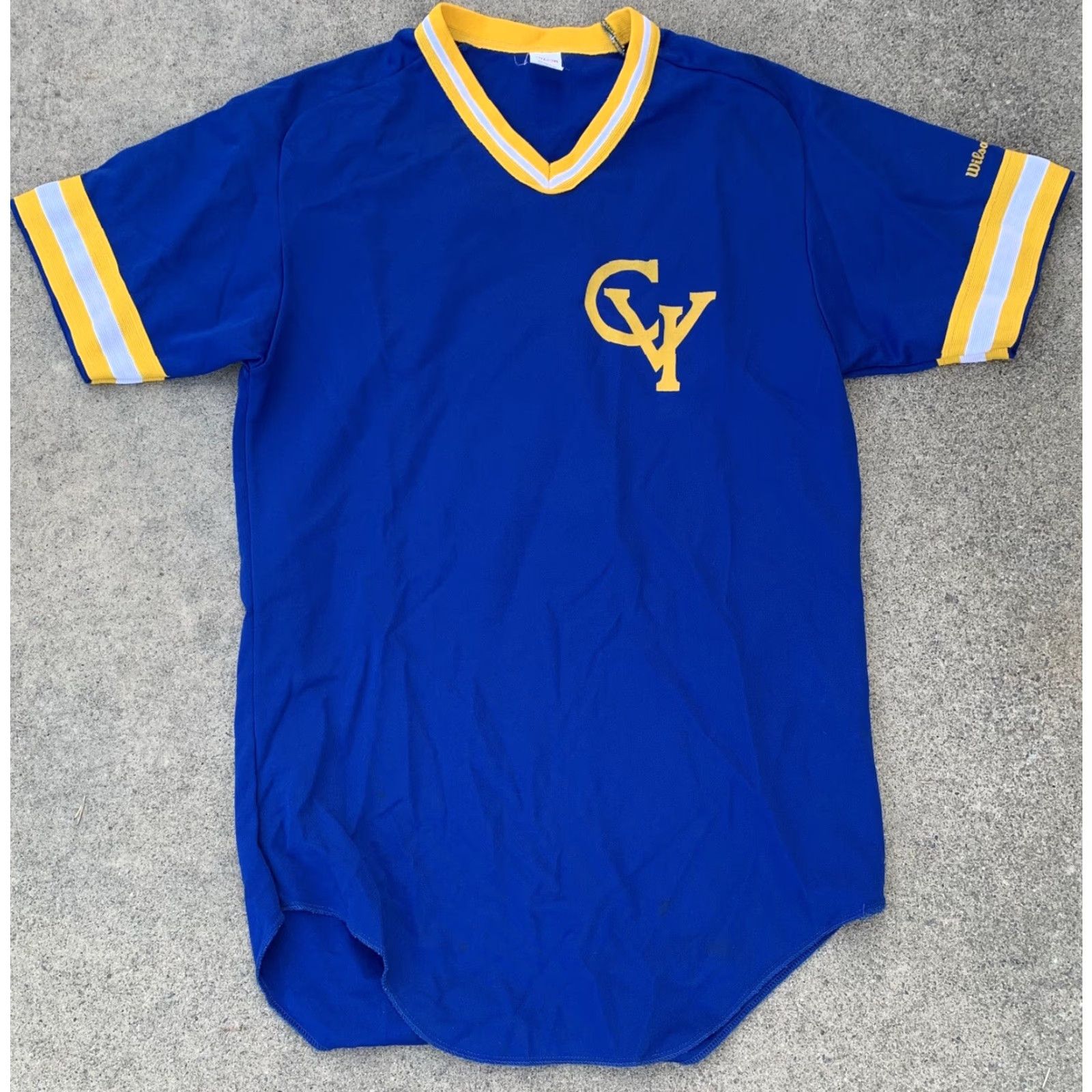 Wilson VINTAGE Wilson Baseball Jersey Puglizevich 8 Polyester M Blue Size US M / EU 48-50 / 2 - 4 Thumbnail