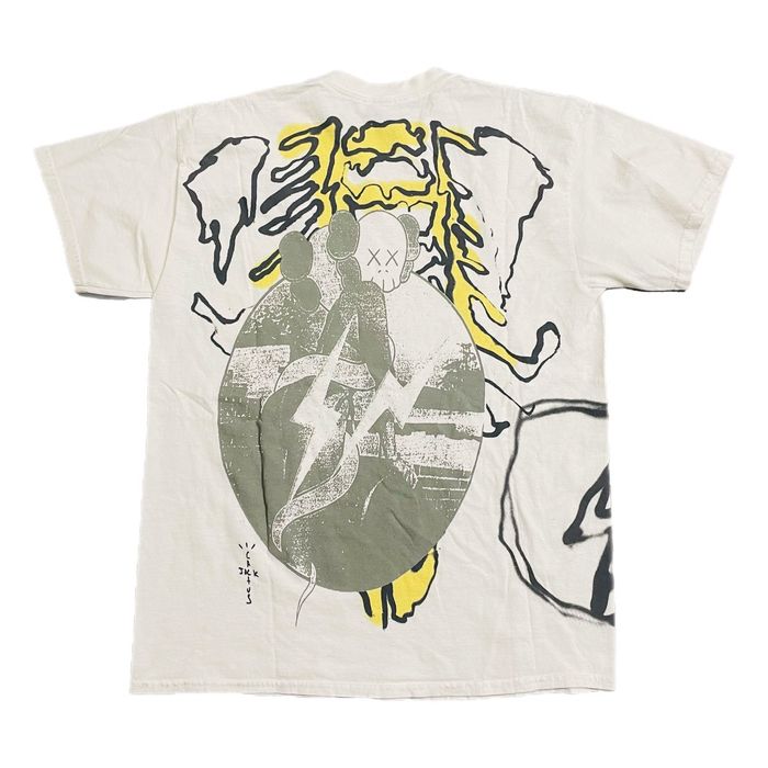 travis scott fragment kaws t shirt