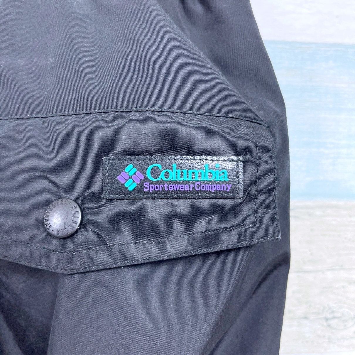 Columbia Columbia Vintage Nylon Rain Pants Black Elastic Mens XL Size US 34 / EU 50 - 6 Thumbnail