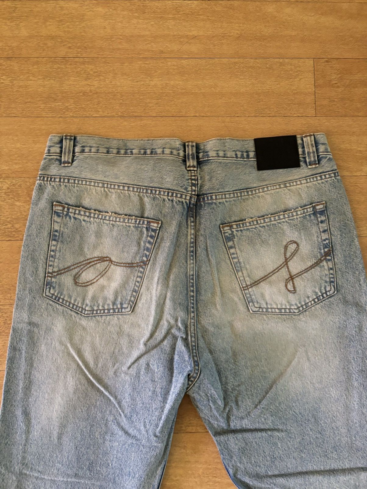Evisu No.3 Baby Blue Daicock Raw Denim Jean