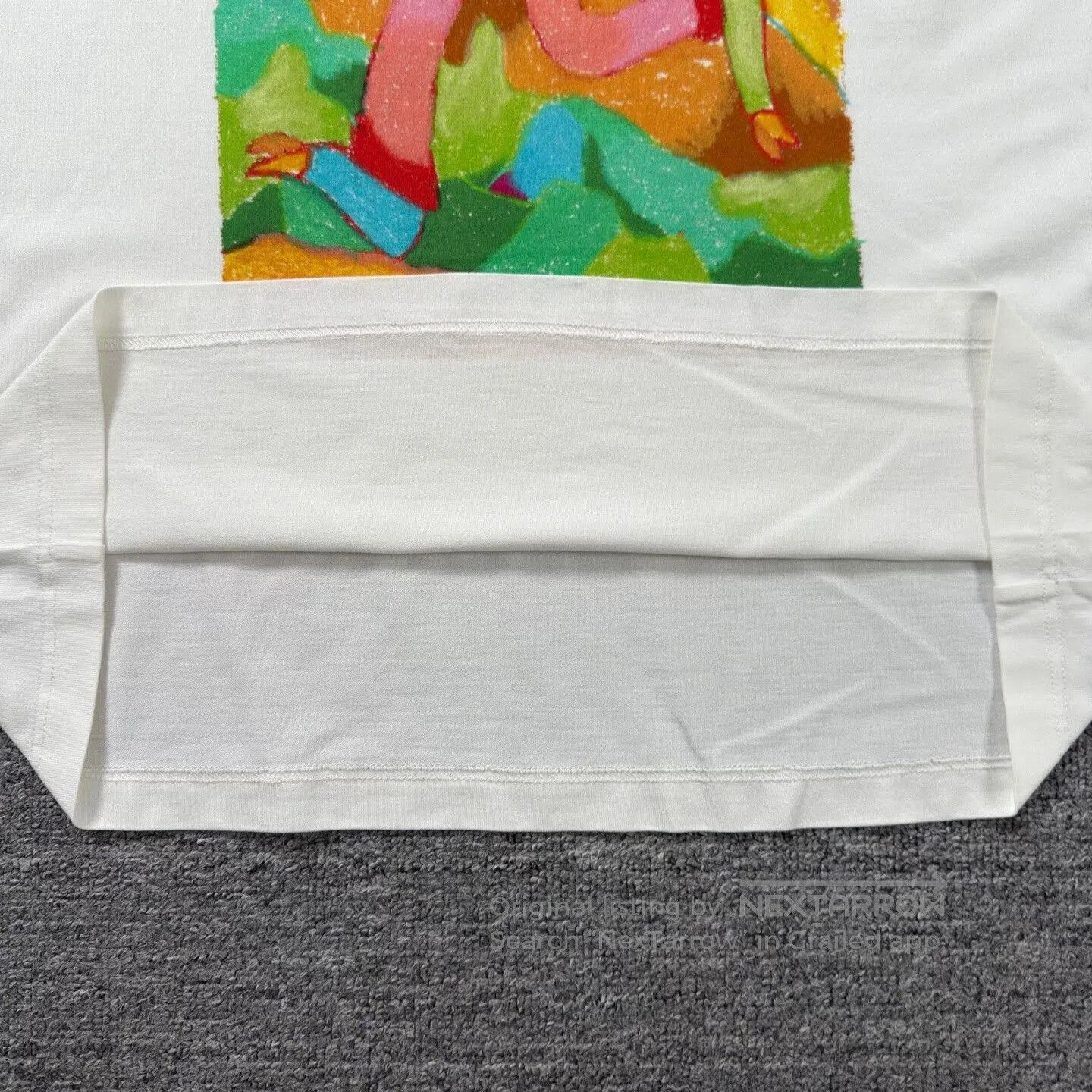 LVXWA White Cartoon Graphic Short Sleeve T-Shirt. Size US L / EU 52-54 / 3 - 6 Thumbnail