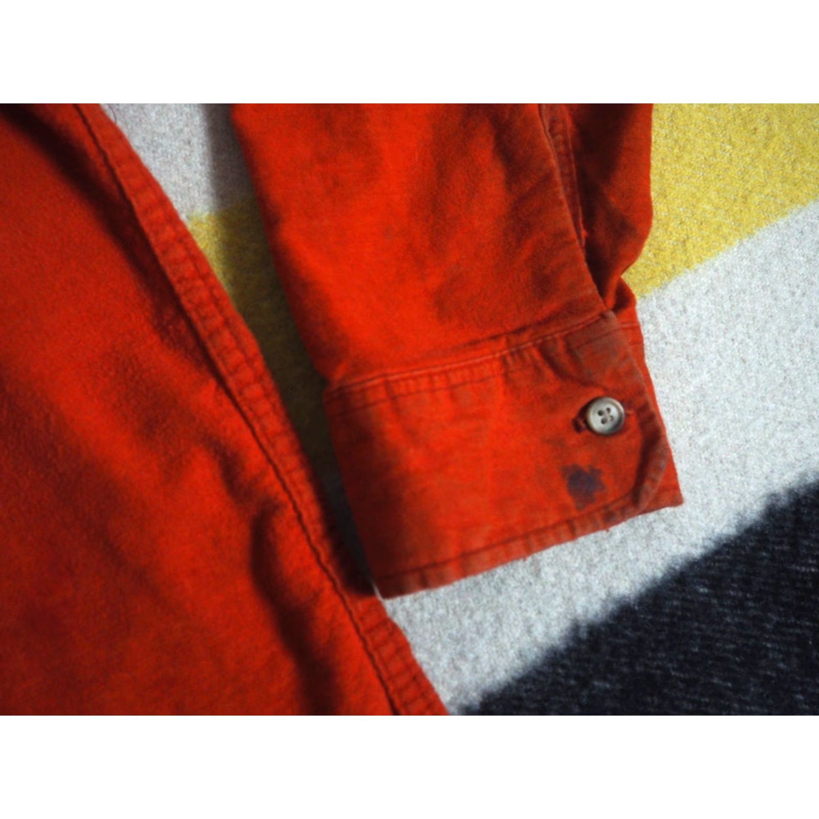 Vintage VTG Woolrich 70s Button-Up Shirt Grunge Chamois Outdoor Burnt Orange M Woolrich Men’s Regular Long Sleeve Cotton Cotton? Size US M / EU 48-50 / 2 - 6 Thumbnail