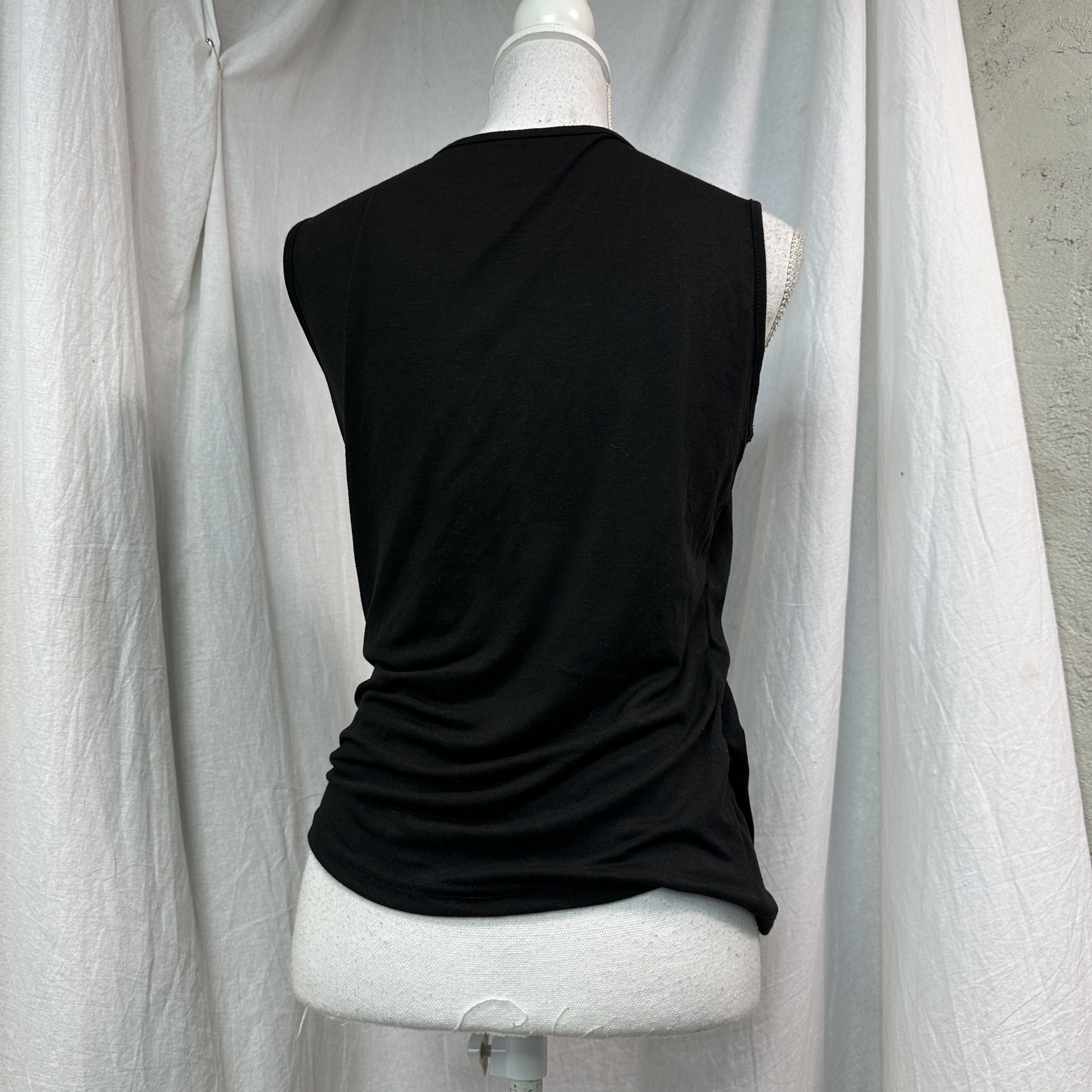Vintage Vintage Avant Garde Fitted Grunge Ruffled Top 00s Size M / US 6-8 / IT 42-44 - 4 Thumbnail
