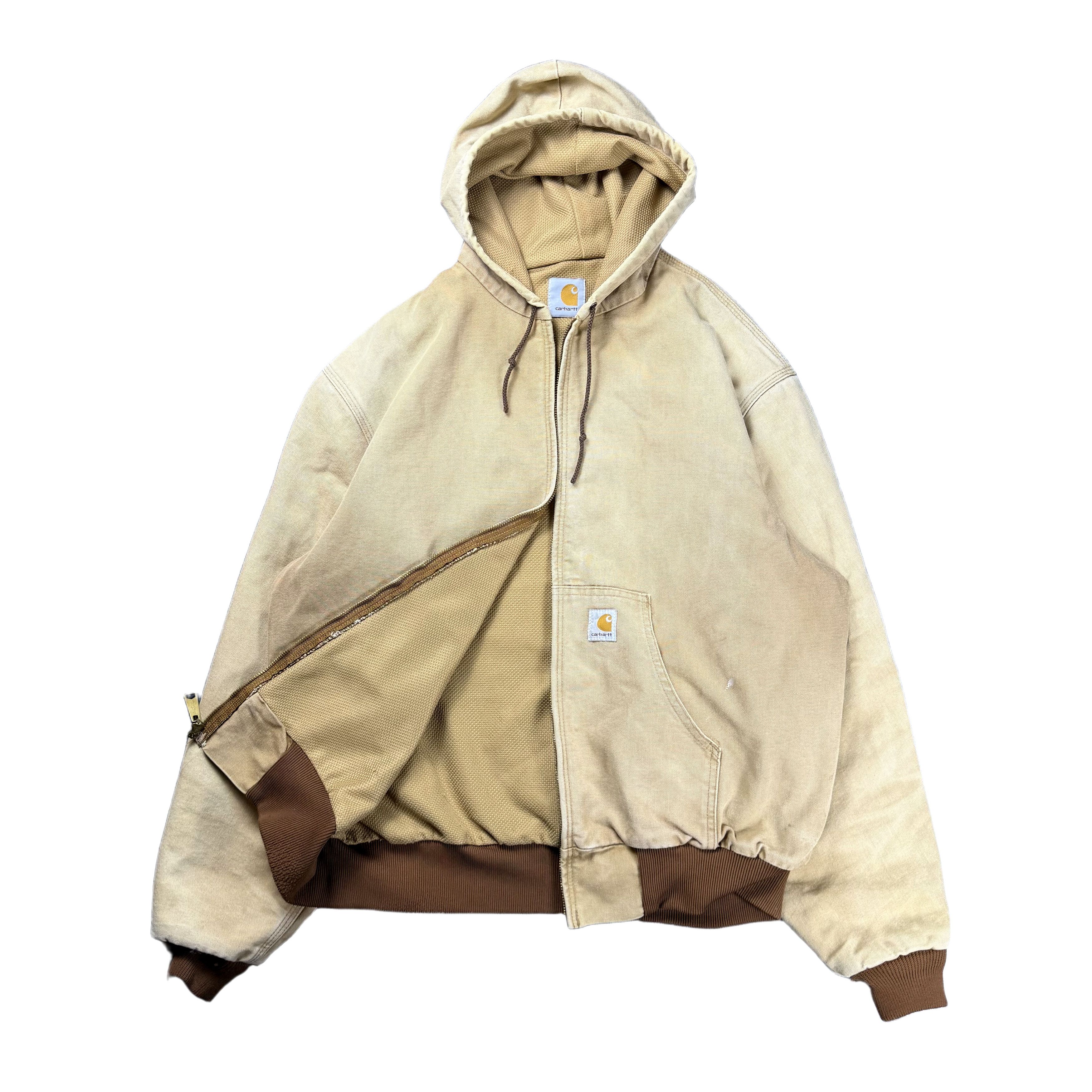 Carhartt Vintage 90s Carhartt Sandstone Hooded Active Jacket Large Size US L / EU 52-54 / 3 - 2 Thumbnail