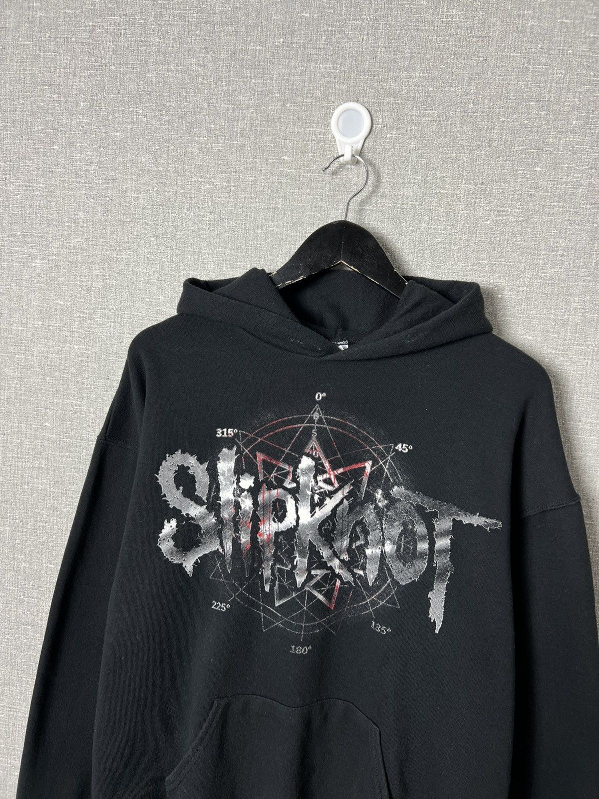 Band Tees × Slipknot × Vintage Rare Vintage Slipknot Pentagram Big Logo Black Hoodie Size US L / EU 52-54 / 3 - 8 Thumbnail