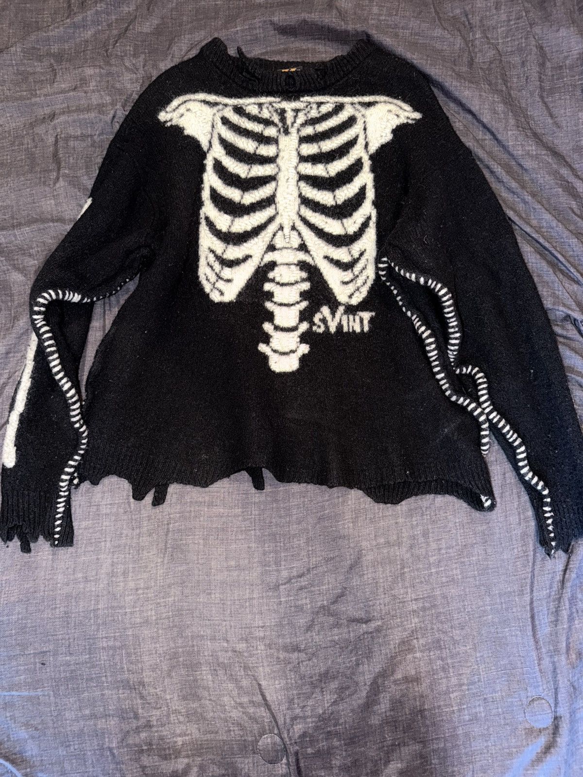 Saint Michael × Vlone SAINT MICHAEL X VLONE BONE KNIT Size US XL / EU 56 / 4 - 1 Thumbnail