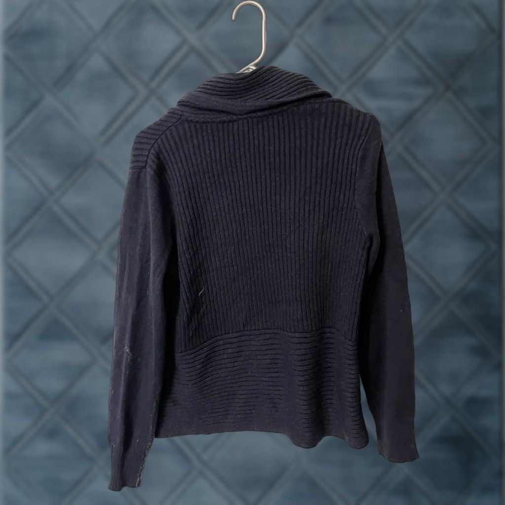 H&M H&M Basic Womens Navy Blue Cardigan Sweater Open Front Knit Medium Size M / US 6-8 / IT 42-44 - 1 Thumbnail