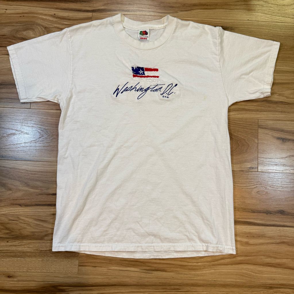 House Of The Gods Vintage 90s Fruit of the Loom D.C. USA T-Shirt L Size XL / US 12-14 / IT 48-50 - 1 Thumbnail