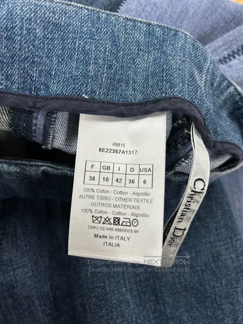 Dior Dior Blue gradient denim stitching skirt Size 25" / US 0 / IT 36 - 7 Thumbnail