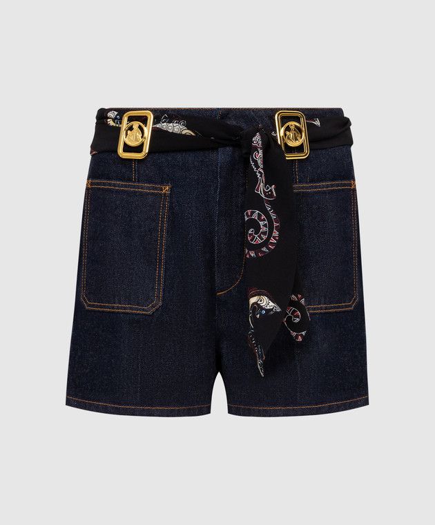 Lanvin o1y0326 Denim Short in Blue Size 26" / US 2 / IT 38 - 1 Thumbnail