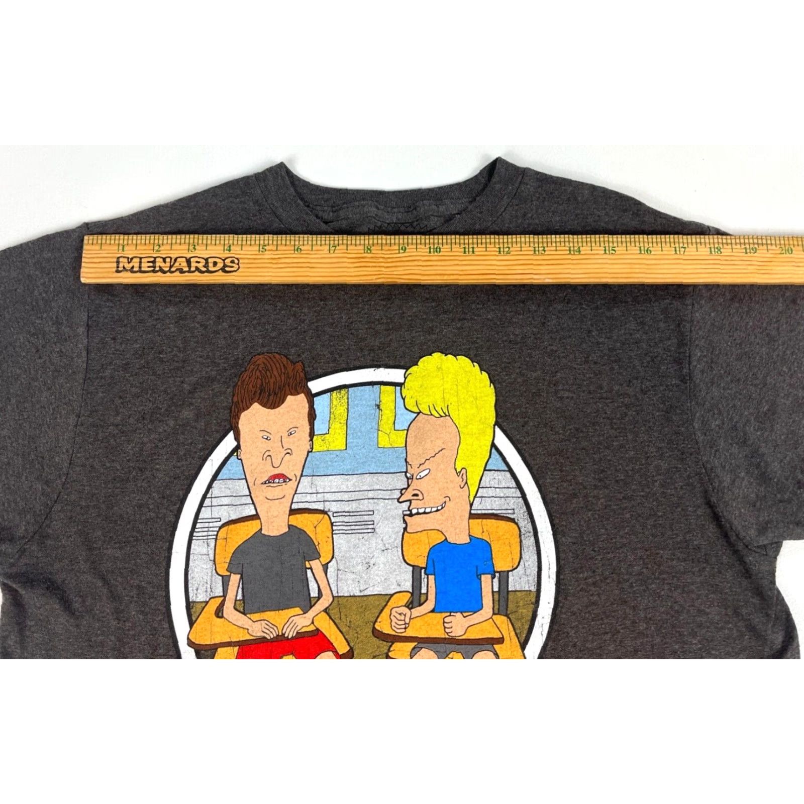 Vintage Beavis and Butt-Head MTv T-Shirt Unisex Adults Sz M Gray Crew Neck Short Sleeve Graphic Print Mike Judge 90s Cartoon Rock Size US M / EU 48-50 / 2 - 7 Thumbnail