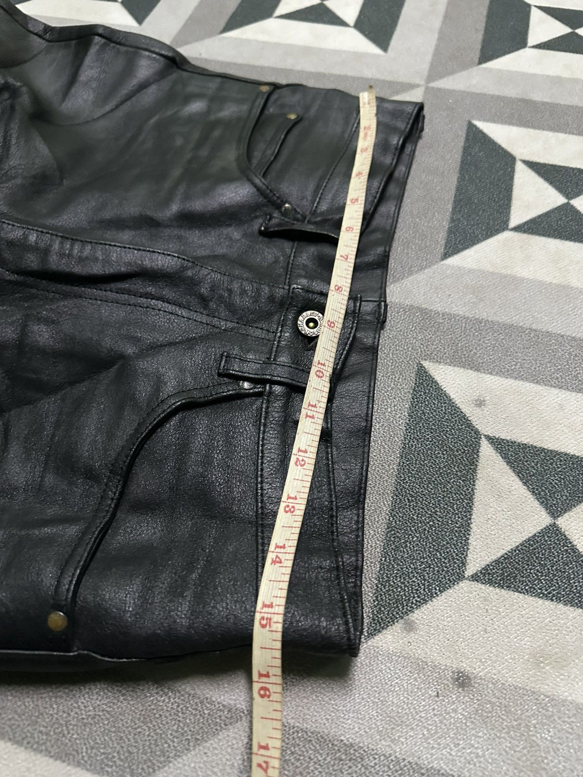 Leather Harley davidson leather pants Size US 30 / EU 46 - 9 Thumbnail