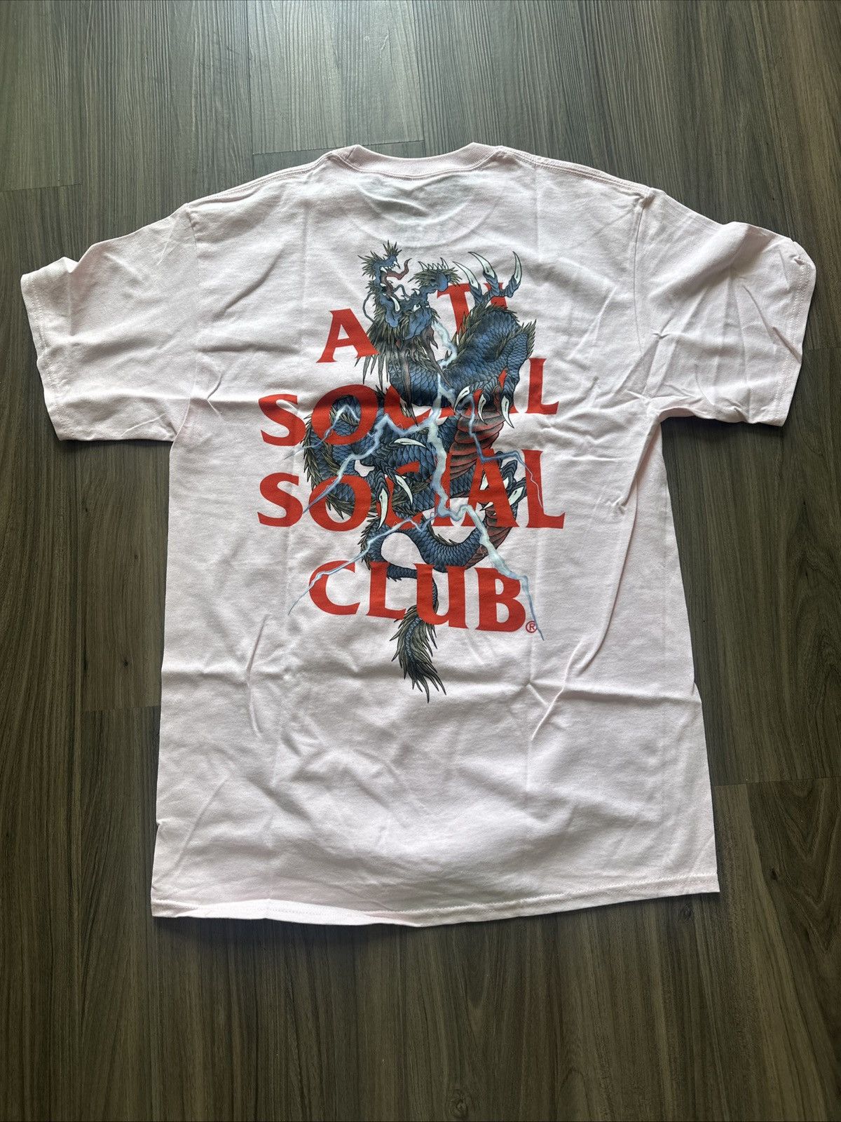 Anti Social Social Club Anti Social Social Club Double Dragon Tee Pink/Black Size M Size US M / EU 48-50 / 2 - 3 Thumbnail