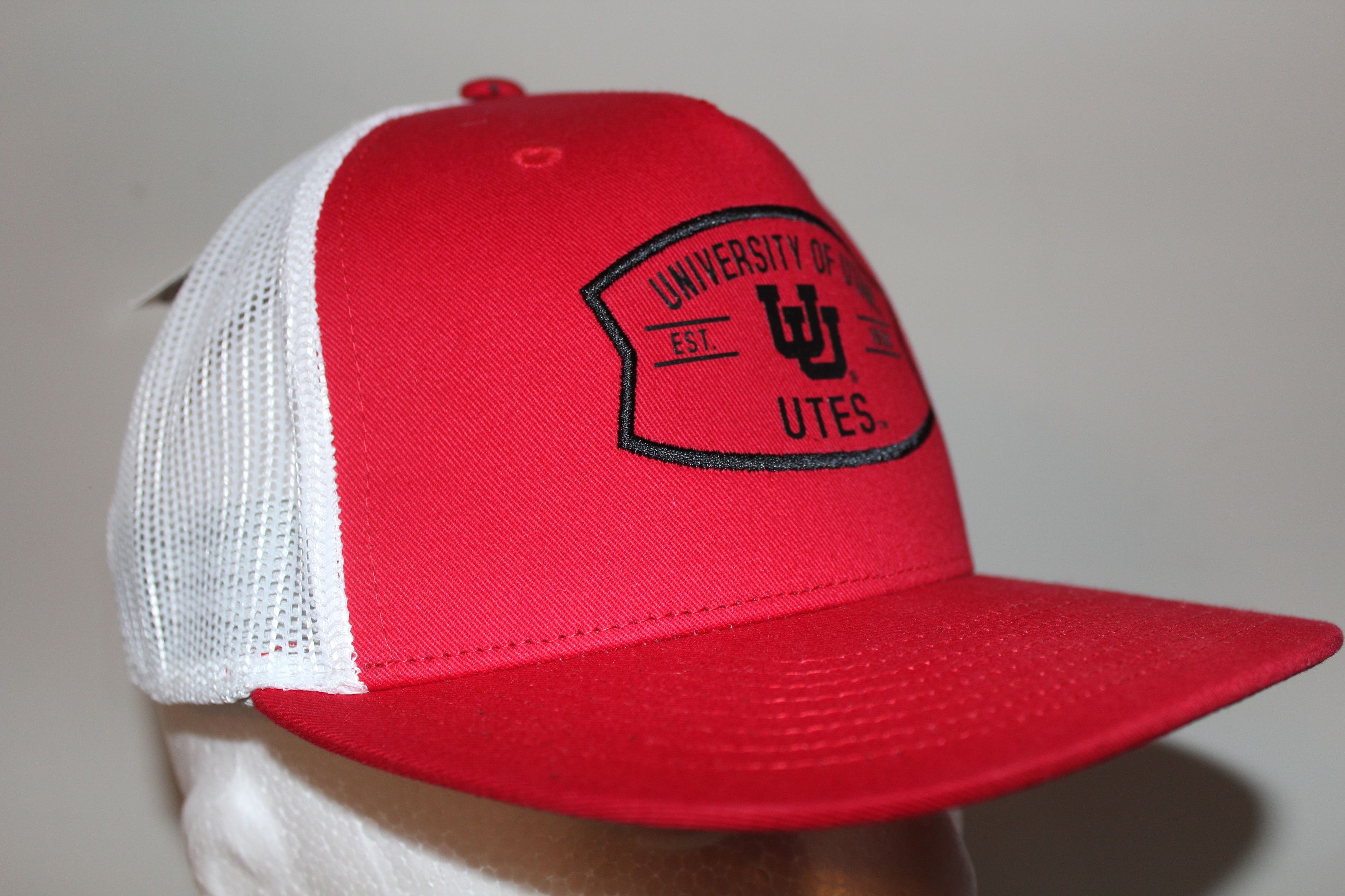 Other University of Utah Utes Red/White Trucker Hat Snapback Mesh Size ONE SIZE - 1 Thumbnail
