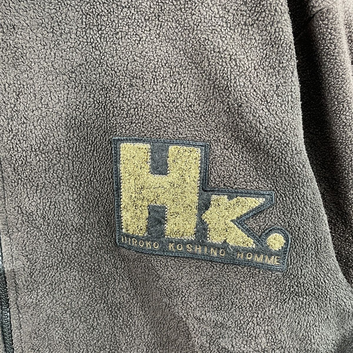 Hiroko Koshino Homme × Japanese Brand × Vintage Vintage Hiroko Koshino Homme Box Logo Fleece Jacket Size US L / EU 52-54 / 3 - 4 Thumbnail