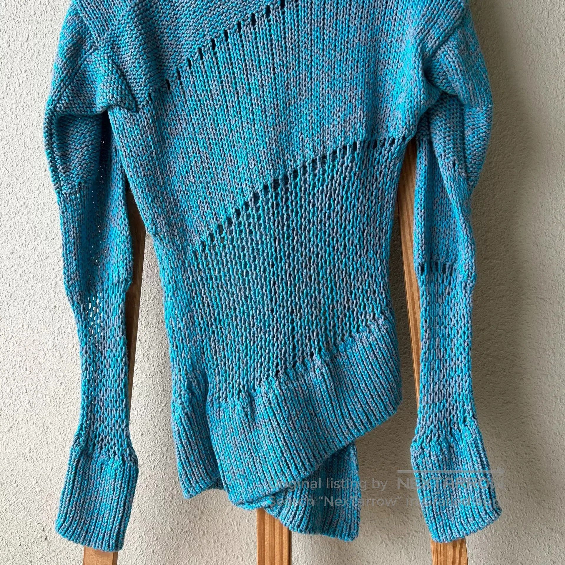 Vivienne Westwood vivienne westwood blue irregular knit cardigan. Size M / US 6-8 / IT 42-44 - 7 Thumbnail