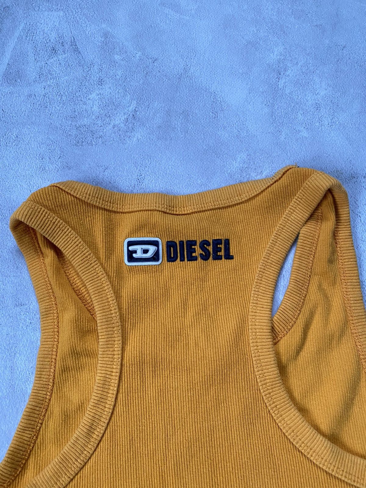 Diesel Mega Vintage Vest Diesel RARE Yellow BACK LOGO Size US XL / EU 56 / 4 - 3 Thumbnail