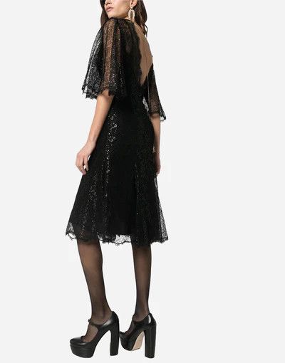 Dolce & Gabbana o1y0825 Midi Dress in Black Size XS / US 0-2 / IT 36-38 - 5 Thumbnail