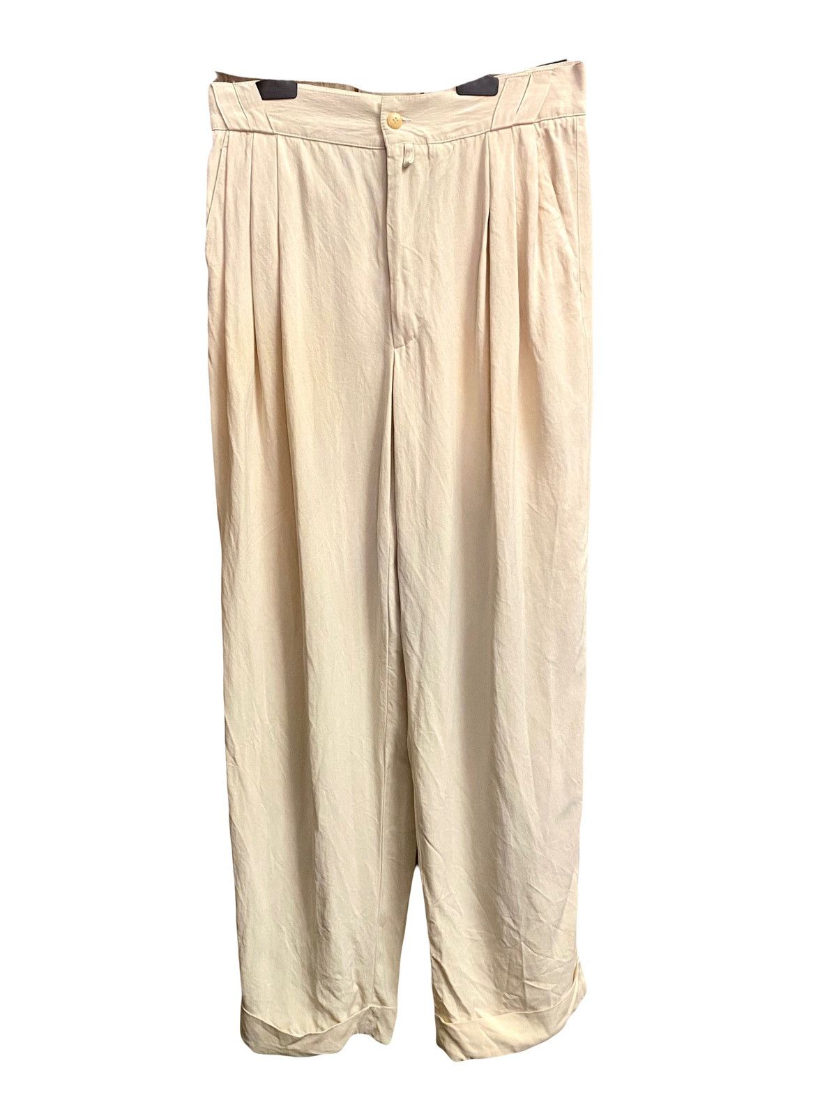 off white versace vintage men silk pants 48