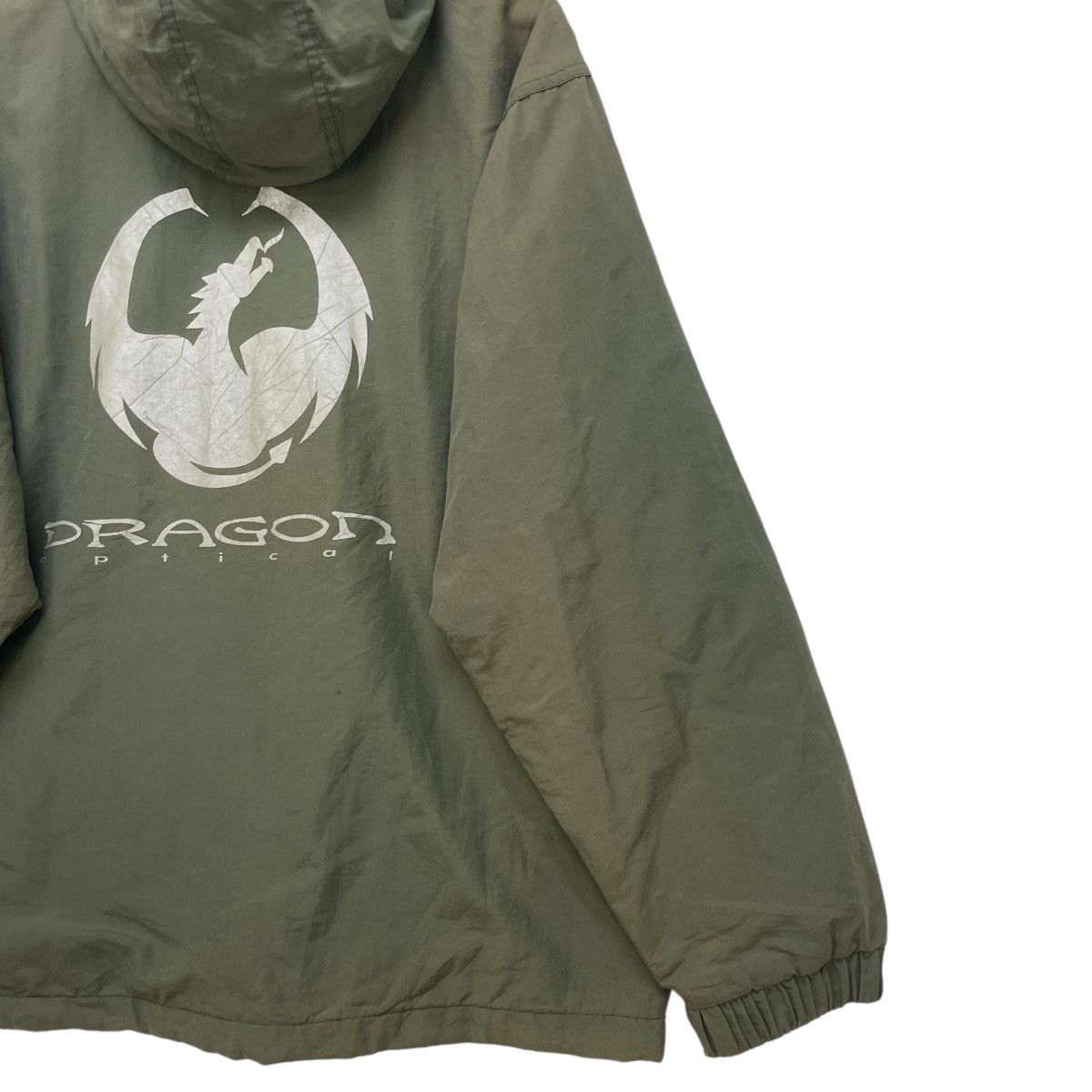 Japanese Brand × Vintage Japanese Brand Dragon Optica Half zip Hooded Size US M / EU 48-50 / 2 - 8 Thumbnail