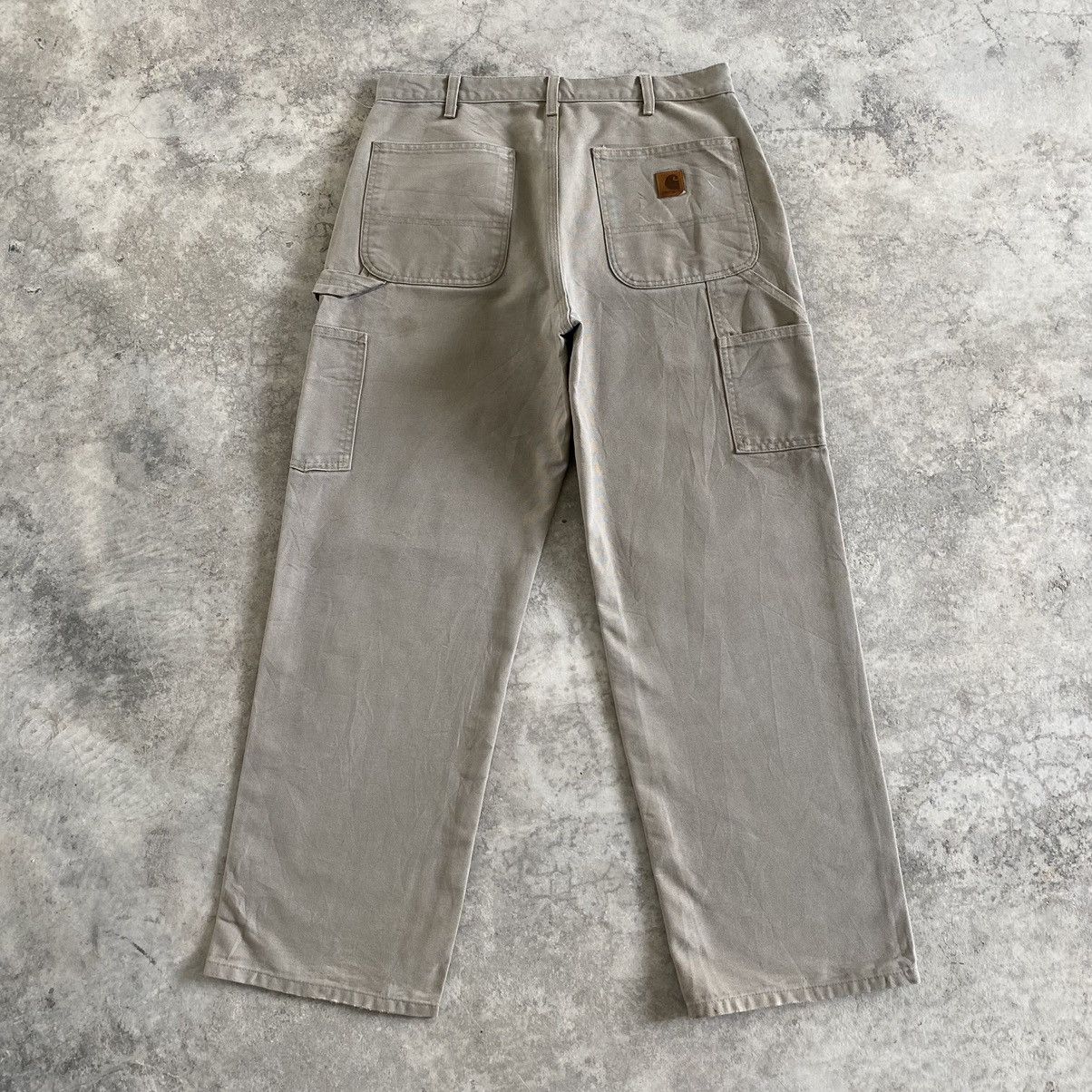 Carhartt Vintage Carhartt Desert Grey Dirty Carpenter Pants Size US 33 - 12 Thumbnail