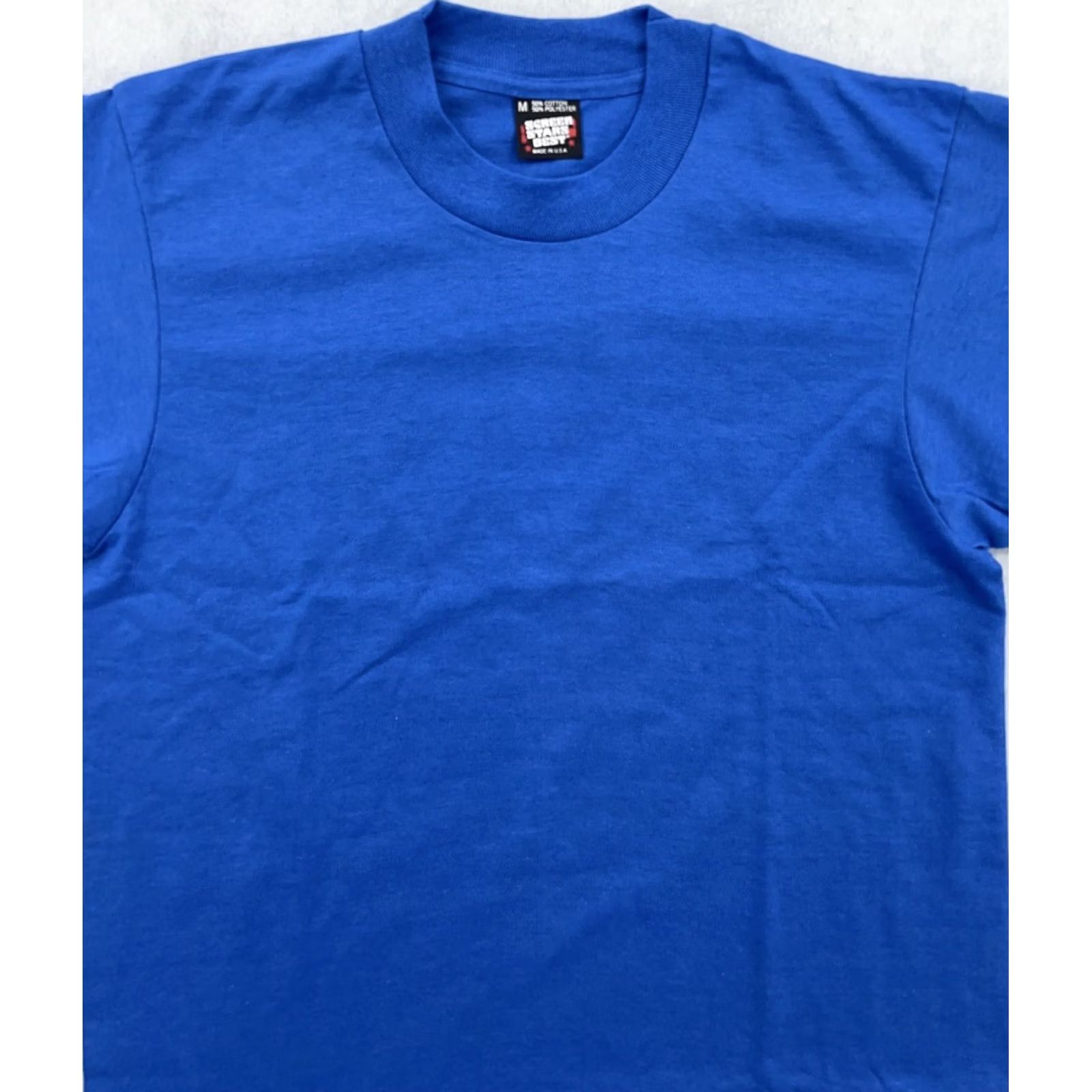 Vintage VINTAGE Screen Stars Best T-Shirt Shirt Men Small Blue 80s 90s Crew Neck Short Sleeve Cotton Polyester NOS Deadstock Size US S / EU 44-46 / 1 - 3 Thumbnail