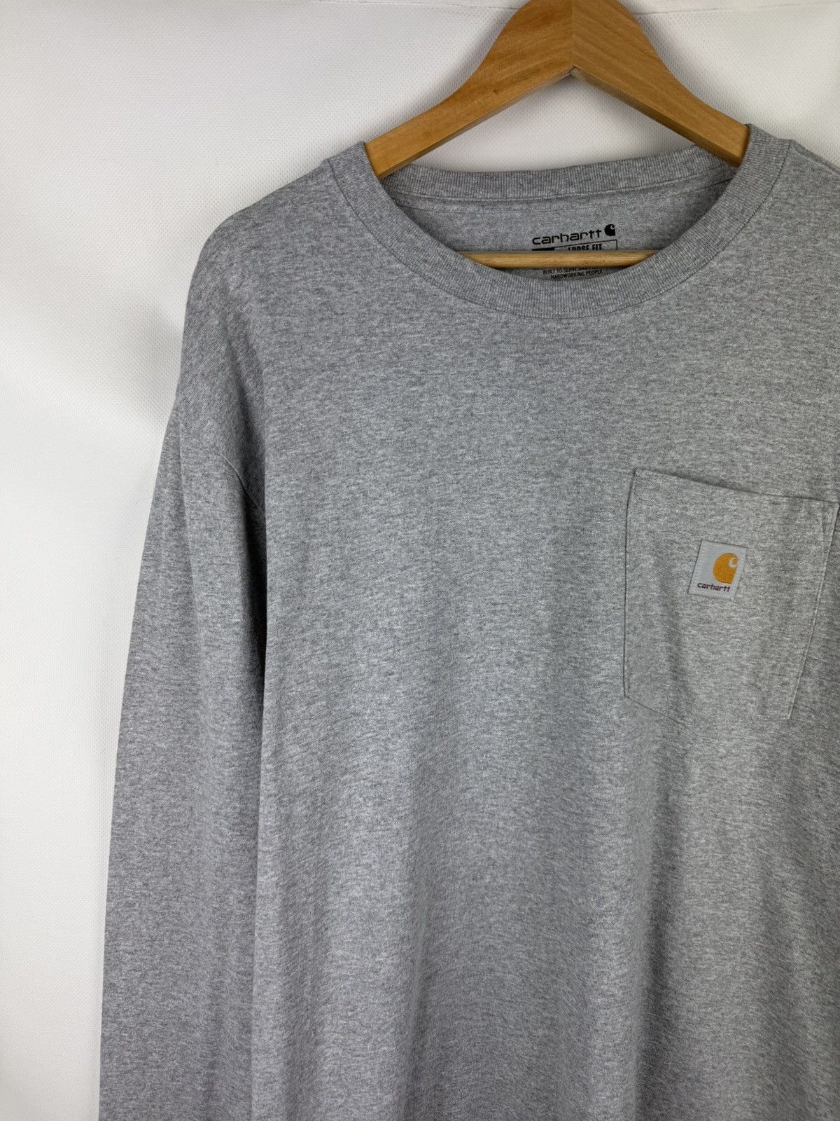 Carhartt Carhartt Men’s Long Sleeve Chest Pocket Logo Cotton T Shirt Size US M / EU 48-50 / 2 - 4 Thumbnail