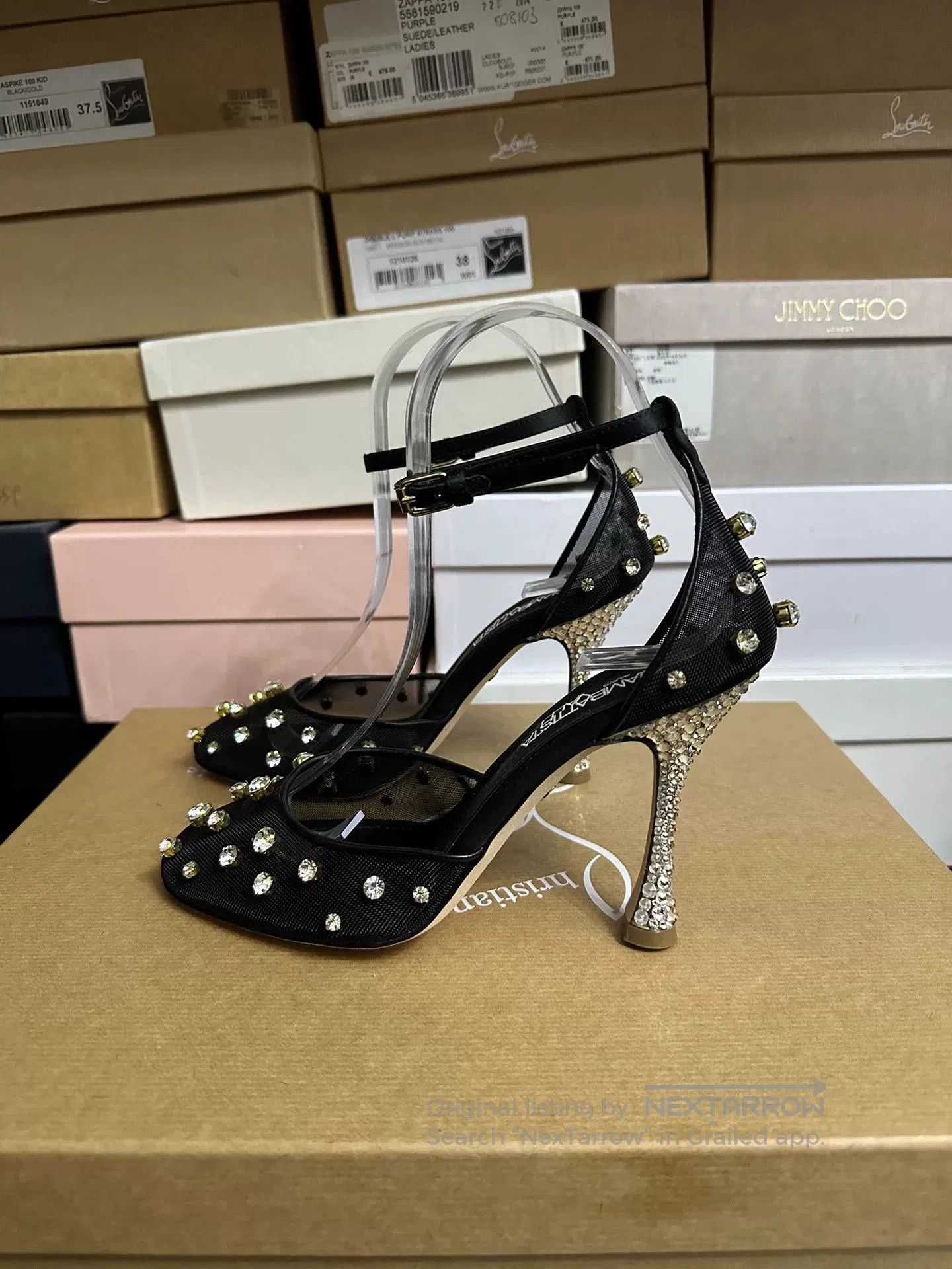 Giambattista Valli Giambattista Valli 2022 Haute Couture Crystal Shoes. Size US 5 / IT 35 - 3 Thumbnail