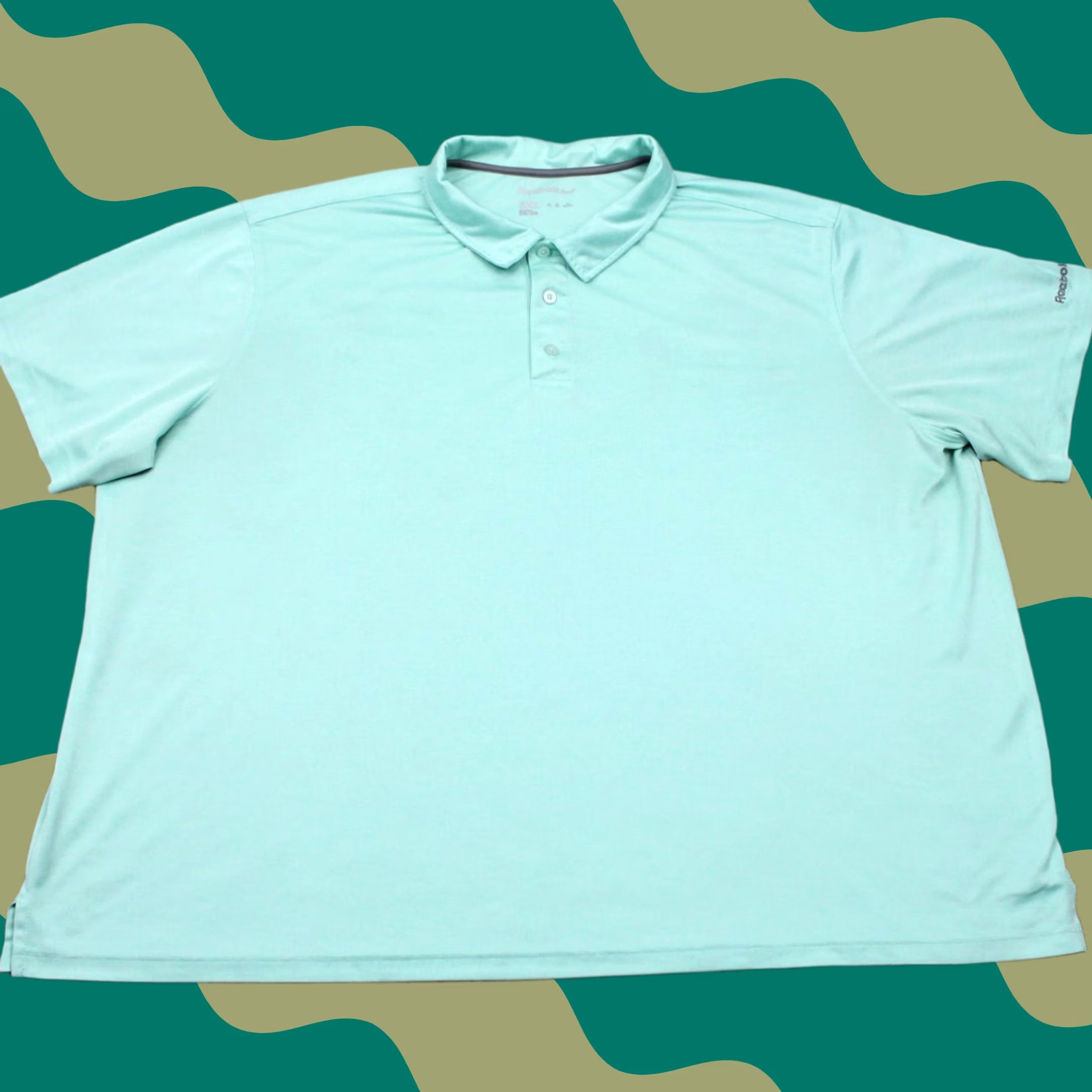 Reebok Reebok Golf Polo Shirt Mens 5XL Green Short Sleeve Polyester Polo Shirt Mens Regular Size 5XL Green Polo Shirt Golf Mens 5XL Size US XXL / EU 58 / 5 - 1 Thumbnail