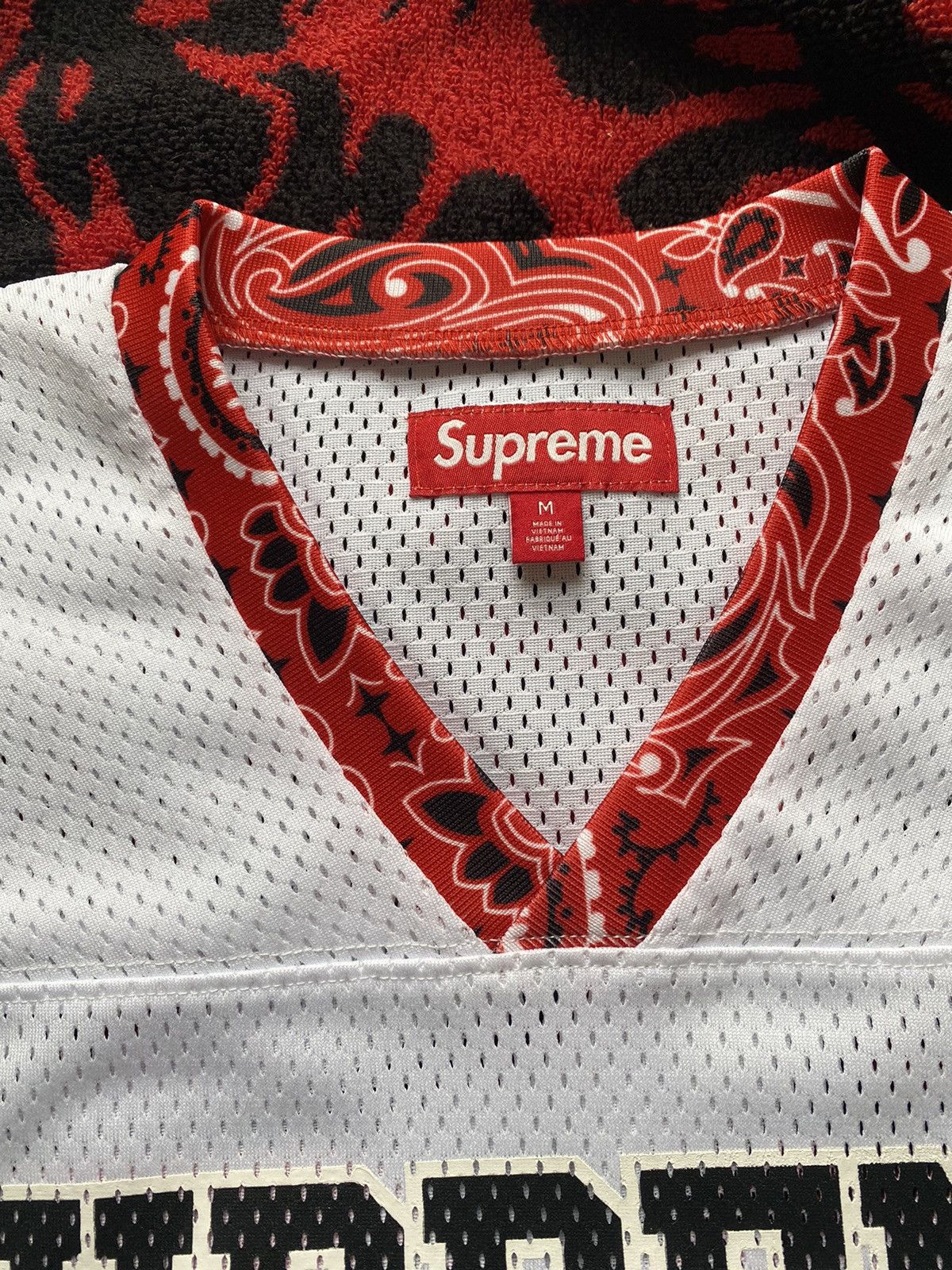Supreme Supreme Bandana Football Jersey White Medium Size US M / EU 48-50 / 2 - 4 Thumbnail