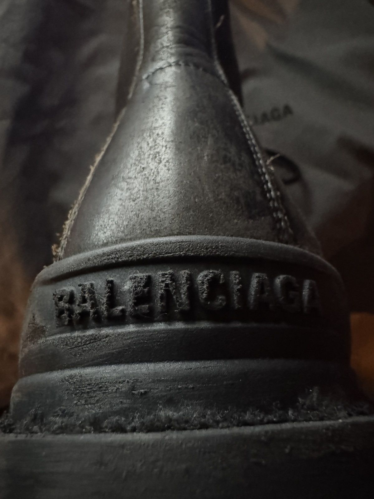 Balenciaga Strike Boots (Worn Out Leather) Size US 9 / EU 42 - 11 Thumbnail