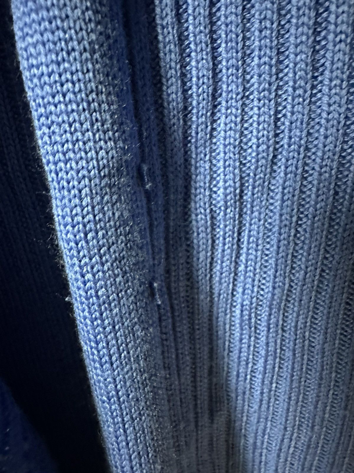 Rick Owens SS20 ‘TECUATL’ Blue Wool Geo Knit Sweater Size US L / EU 52-54 / 3 - 8 Thumbnail