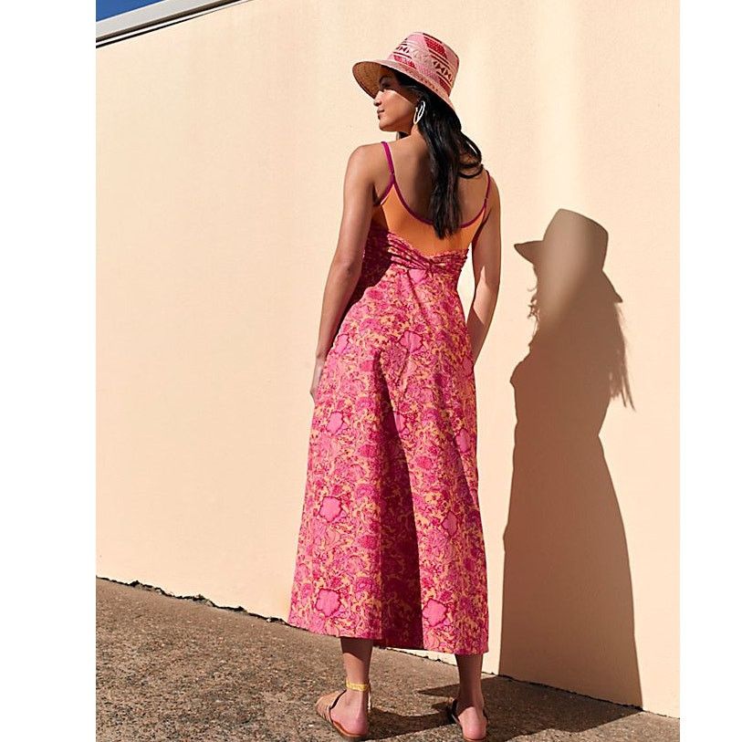Free People New Ruby's Sweetheart Midi Dress $148 SIZE 2 Berry Floral Size XS / US 0-2 / IT 36-38 - 3 Thumbnail