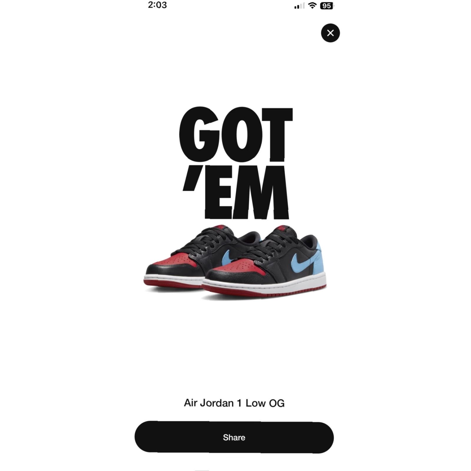 Jordan Brand Jordan 1 Retro Low Womens OG 'UNC to Chicago' 2023 Authentic Brand New Sz 11 Ladies Sneakers Size US 8.5 / IT 38.5 - 8 Thumbnail