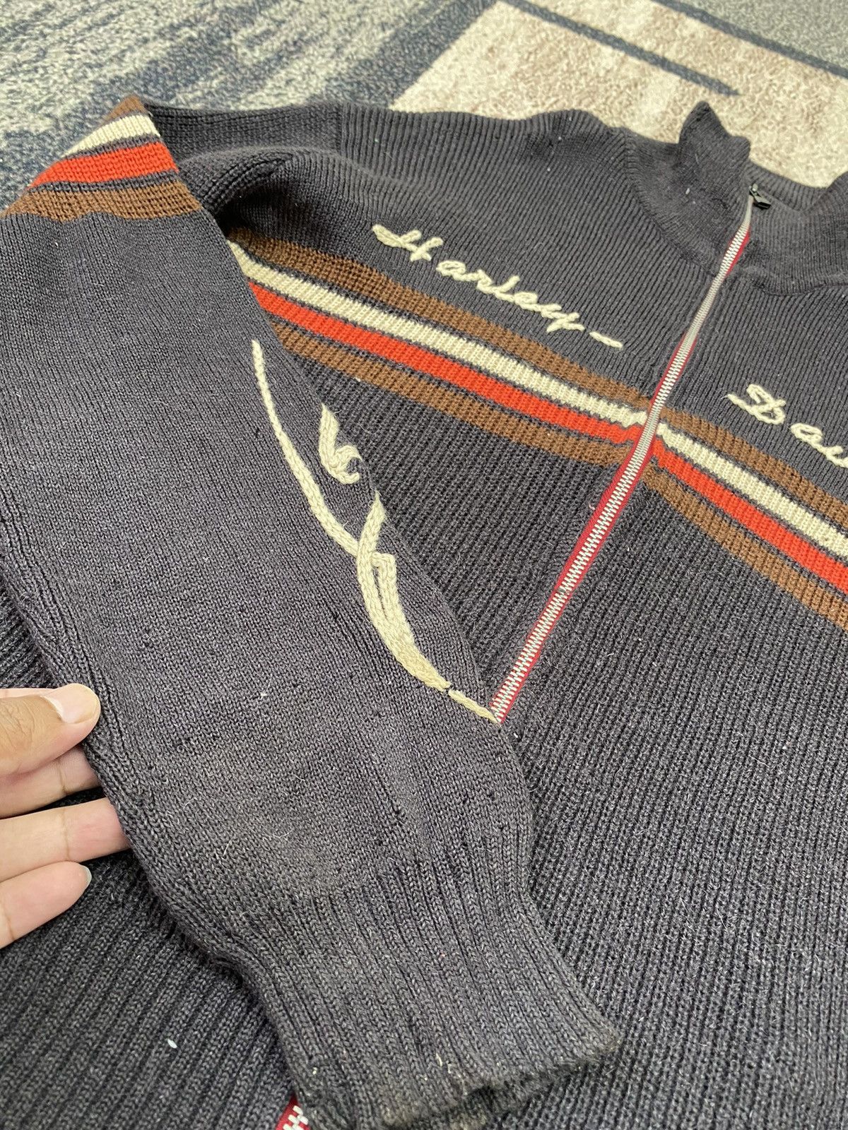 Harley Davidson Distressed Harley Davidson An American Legend Knit Sweater Size US M / EU 48-50 / 2 - 12 Thumbnail