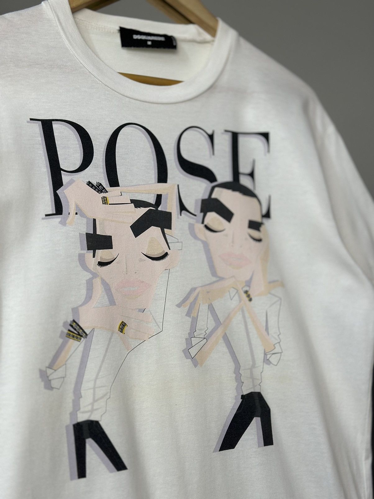 Dsquared2 Dsquared2 T-shirt ROSE Design Ibrahimovic Denim Italy Y2K Size US M / EU 48-50 / 2 - 6 Thumbnail