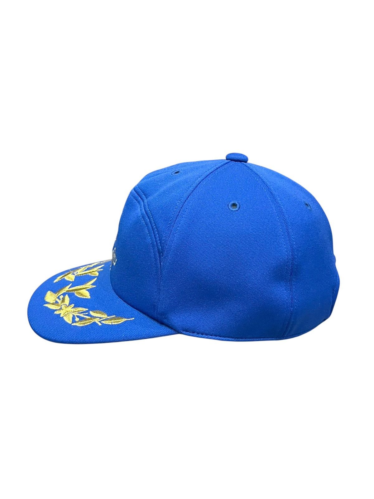 Japanese Brand 🌸Vintage Japan Gothic Floral Gold Embroidery Cap YKK Size ONE SIZE - 4 Thumbnail