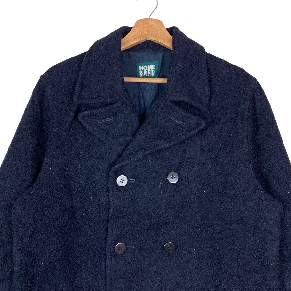 Vintage Vintage Home Bred Flat Button Pea Coat Jacket Size US M / EU 48-50 / 2 - 2 Thumbnail