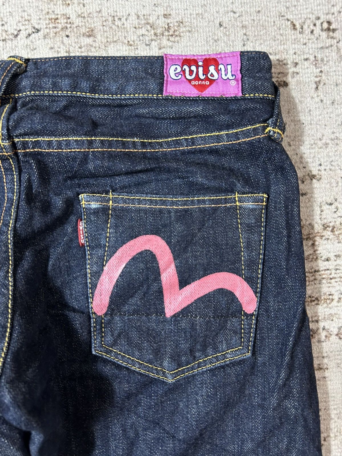 Evisu Evisu Donna Selvedge Low Rise Jeans Size US 26 / EU 42 - 4 Thumbnail