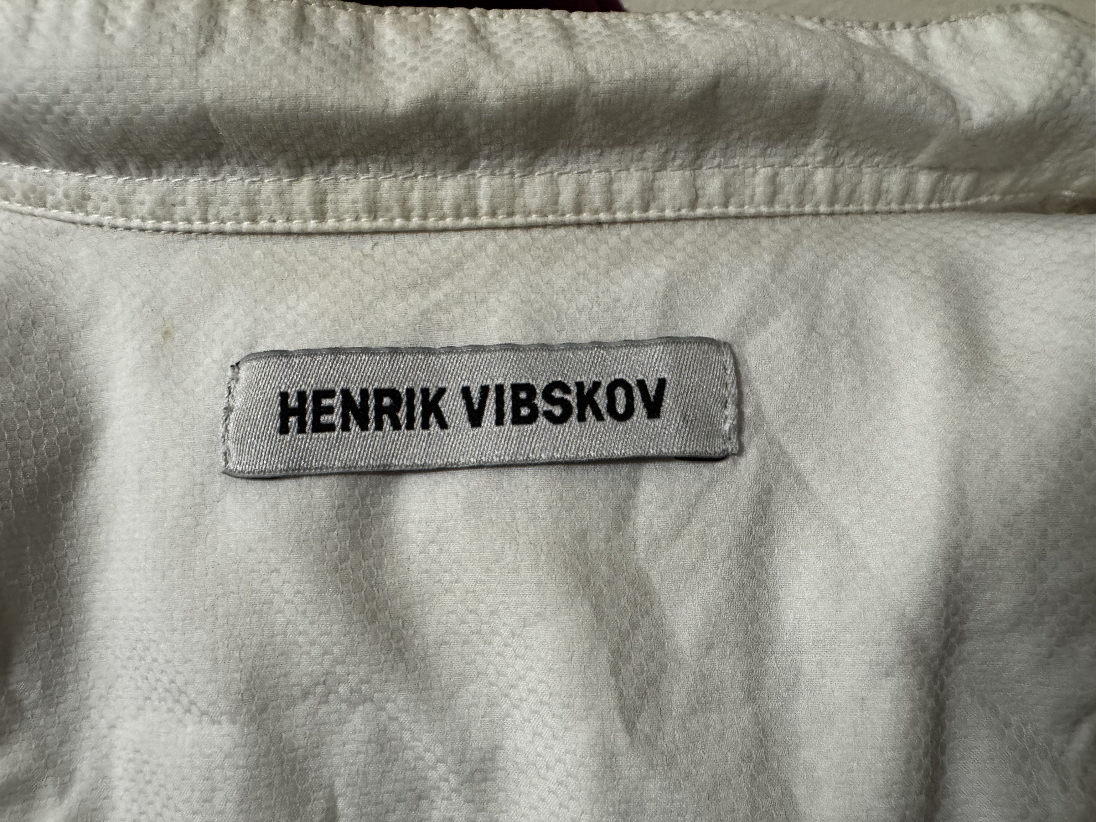 Henrik Vibskov Tuxedo Style band collar white button up Size US S / EU 44-46 / 1 - 2 Thumbnail