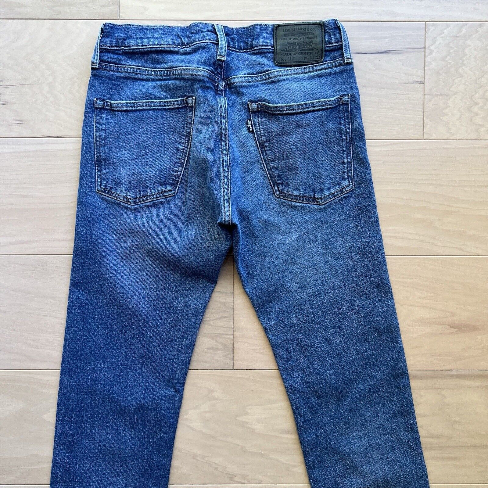 Levi's Levis 511 Selvedge Jeans 30 Slim Fit Made & Crafted Workwear Size US 30 / EU 46 - 9 Thumbnail