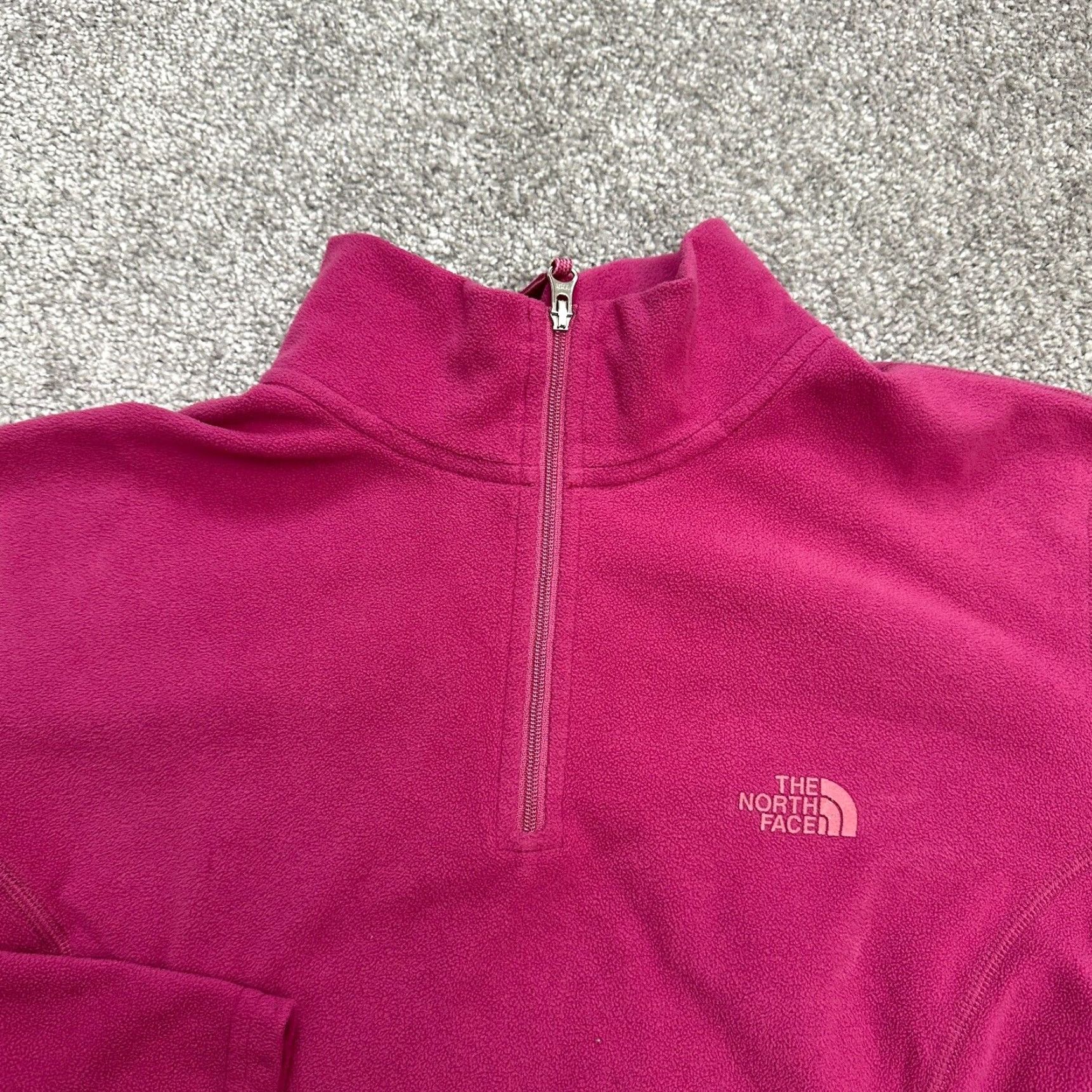 The North Face The North Face Jacket Womens L Pink 1/2 Zip TKA 100 Fleece Outdoor Hiking Regular Fit Size L / US 10 / IT 46 - 4 Thumbnail